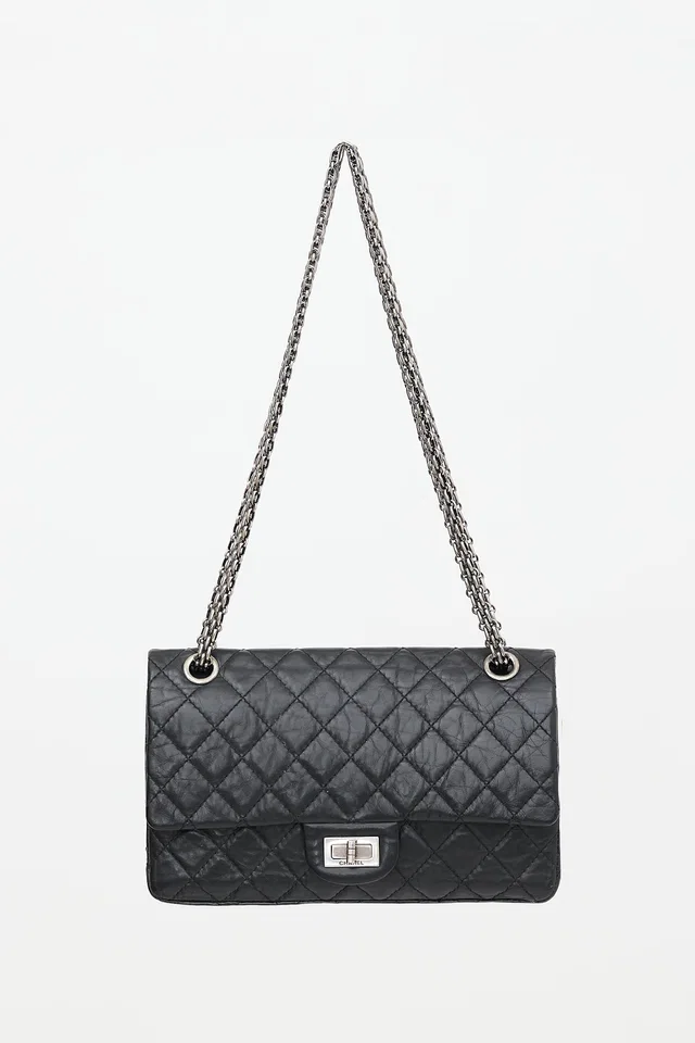 Chanel Aged Leather Reissue 2.55 Double Flap Bag in Leather from VSP Consignment