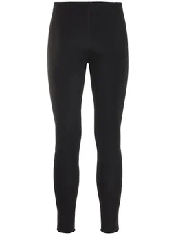 Jil Sander Skinny trousers with logo in 84% Polyamide, 16% Elastane, photo 7 of 8 from LUISAVIAROMA