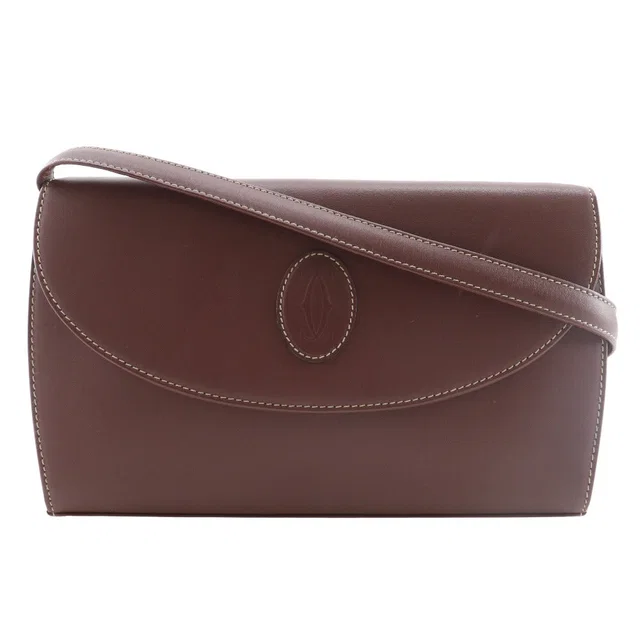 Cartier Must Line Calf 2way Shoulder Bag in Leather from LuxUness