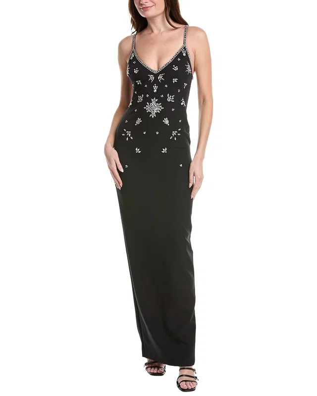 Marchesa Notte Embellished Column Gown, image 1 of 1 from Gilt