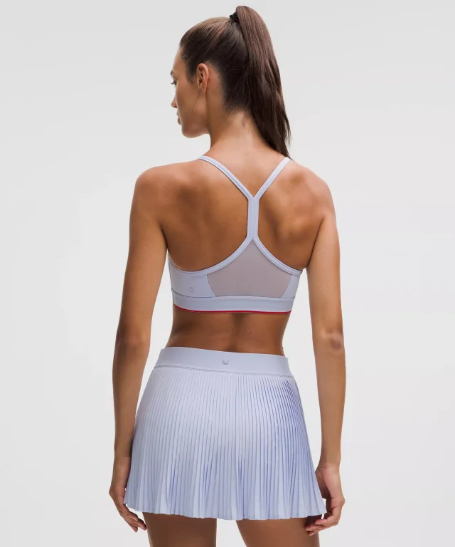 lululemon Flow Y Mid-Support Bra Logo *B/C Cup in Serene Blue, photo 2 of 6 from lululemon