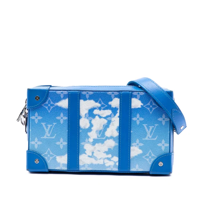 Blue Louis Vuitton Monogram Clouds Trunk Crossbody in Blue Coated canvas from Designer Revival