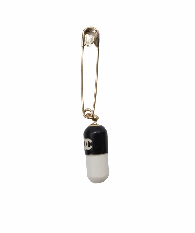 Chanel 80s pill pin from Luxury Promise