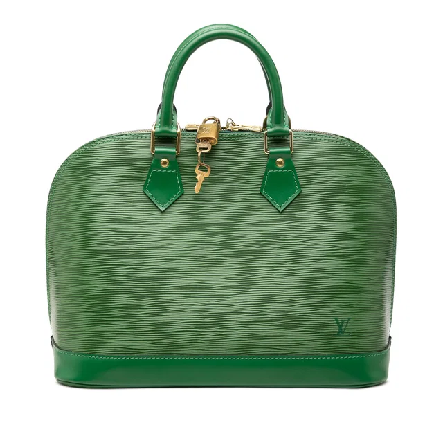 Green Louis Vuitton Epi Alma PM Handbag in Green Leather from Designer Revival, photo 1 of 1