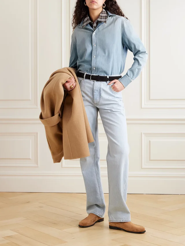 RALPH LAUREN COLLECTION Adrien cotton-chambray shirt in Blue, photo 2 of 2 from NET-A-PORTER (Canada)
