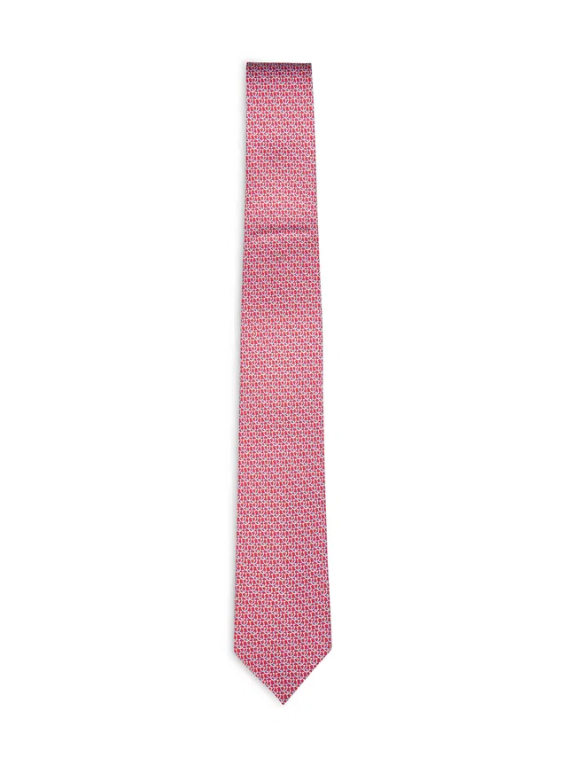 Ferragamo Cerchio Necktie — Multicolor Silk Neckties in Multicolor Silk from HEWI