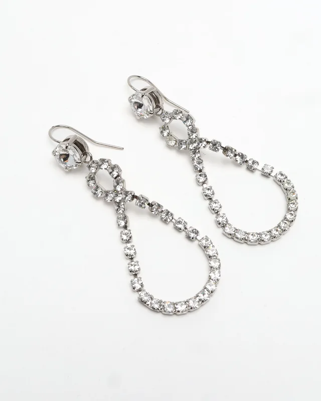 Miu Miu Rhinestone Dangling Earrings from A Retro Tale, photo 3 of 4