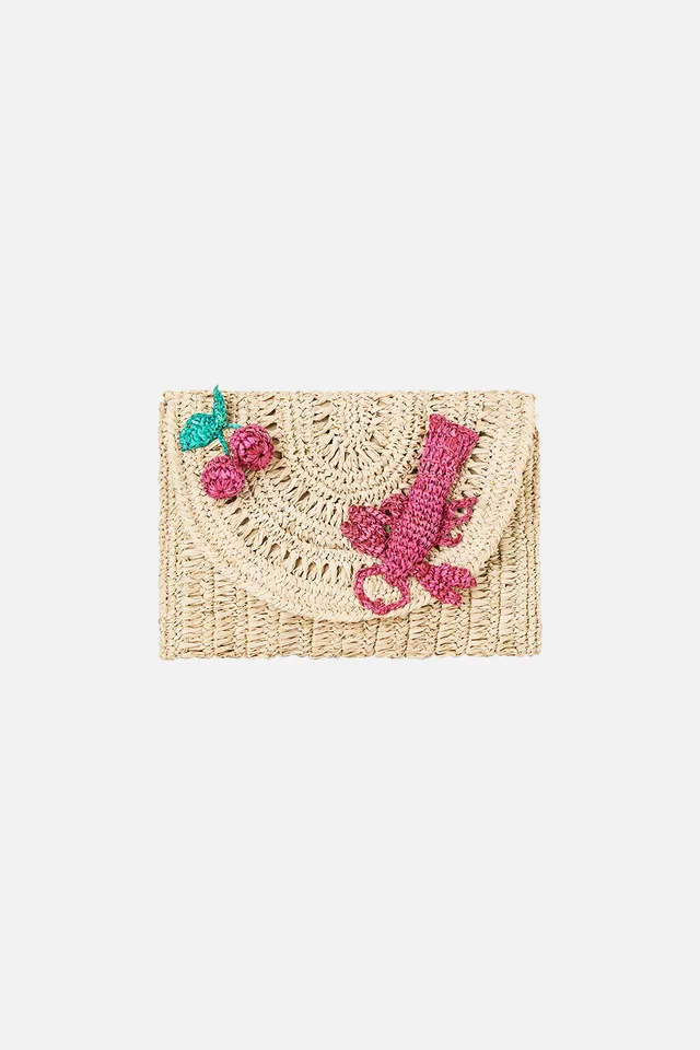 Camilla eBoutique RAFFIA CLUTCH NOTES FROM THE ROAD from CAMILLA, photo 1 of 1