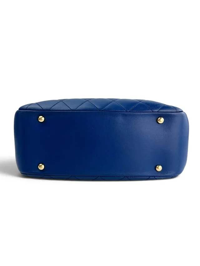 Chanel Blue Carry Chic Shopping Tote in Blue Lambskin from Season 2 Consign, photo 6 of 9