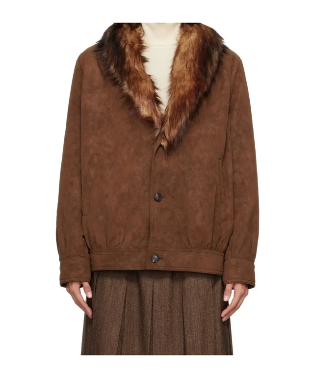 Mm6 Maison Margiela Faux-Fur Collar Sports Jacket, photo 4 of 7 from SENSER