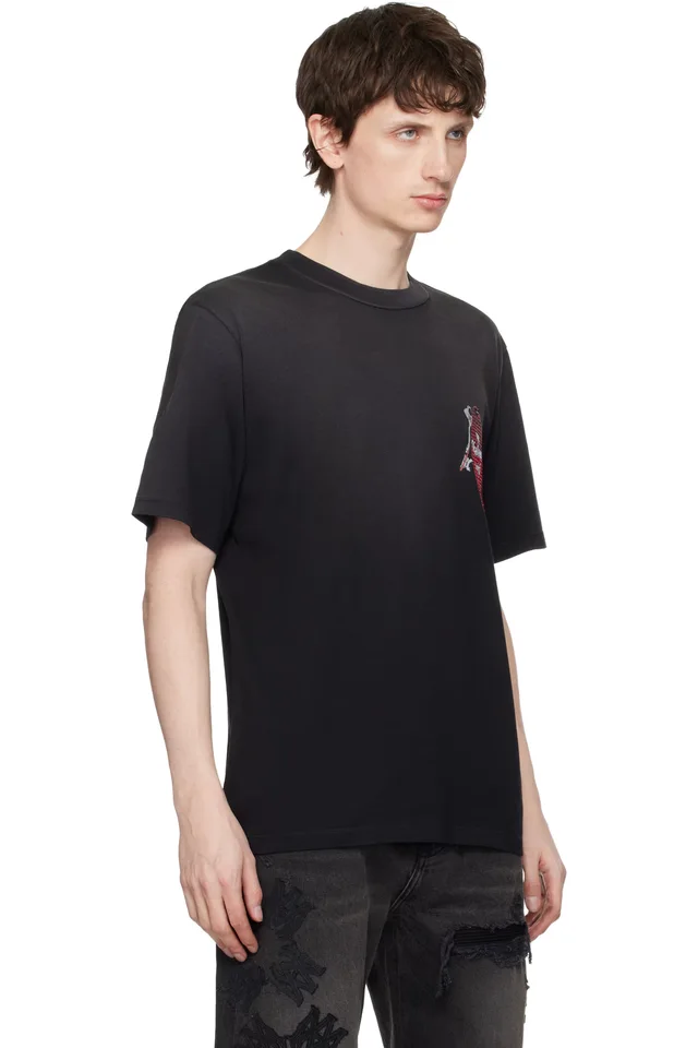 AMIRI Black Chateau Keys T-shirt, photo 2 of 4 from SSENSE