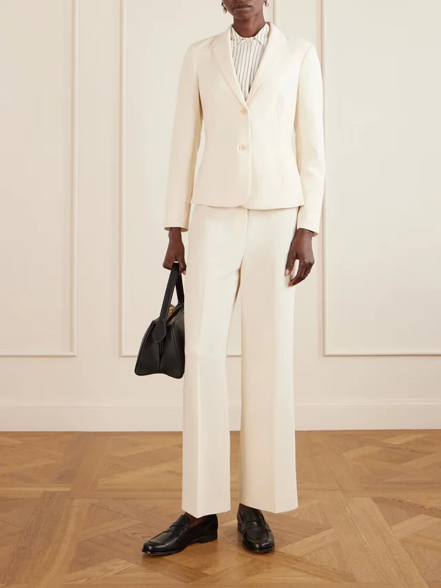 THEORY Crepe blazer in Beige, photo 2 of 2 from NET-A-PORTER (Canada)