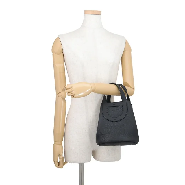 Hermès In the loop Black Taurillon Clemence Swift Leather Size 18 in Black Clemence leather from GALLERY RARE, photo 4 of 12