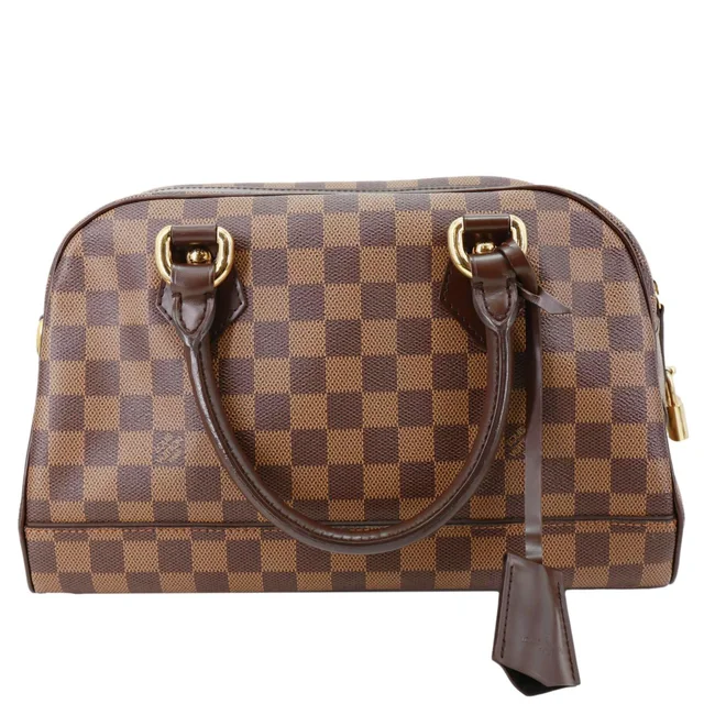Louis Vuitton Duomo Damier Ebene Satchel Bag Brown in Brown Coated canvas from Dallas Designer Handbags