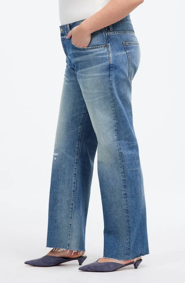 Madewell The Dean Airy Easy Straight Leg Jeans, photo 8 of 11 from Nordstrom Rack