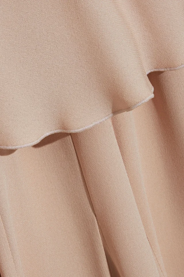 Valentino Garavani Draped Silk-Blend Crepe de Chine Gown in Blush, photo 4 of 4 from THE OUTNET