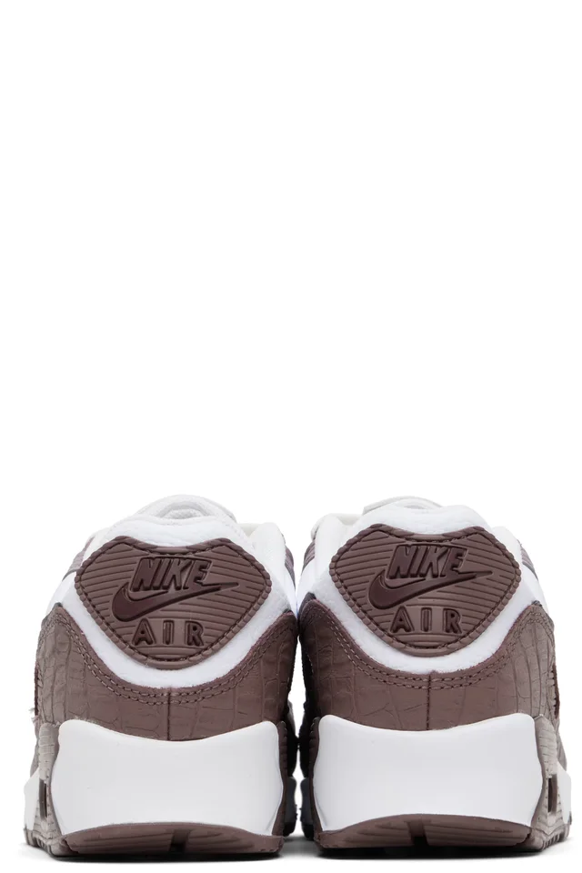 Nike Burgundy & White Air Max 90 Sneakers, photo 2 of 5 from SSENSE