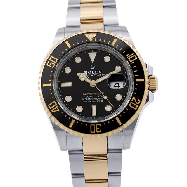 Rolex Sea-Dweller W43mm Stainless Steel K18YG Black Dial126603 in Black from GALLERY RARE