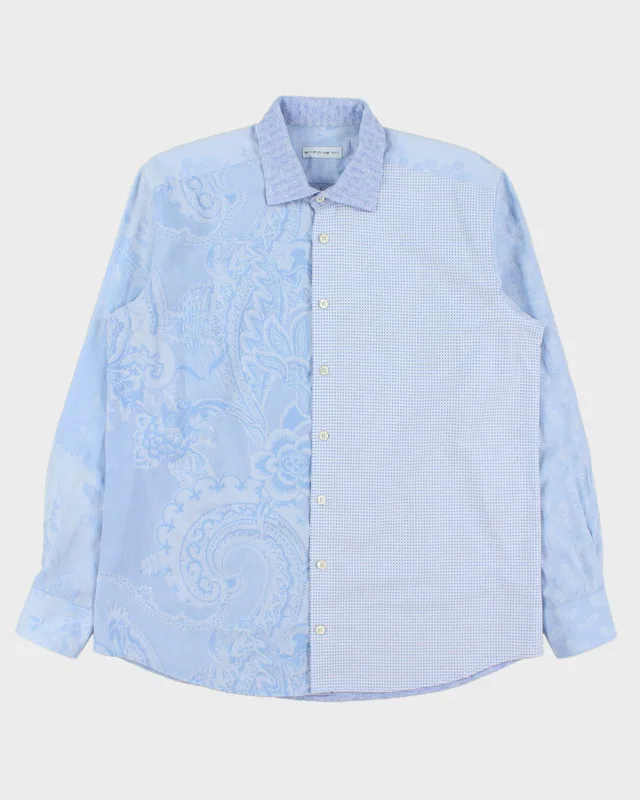 Vintage 2000s Etro Dot & Paisley Pattern Long Sleeve Shirt - L from Rokit Vintage