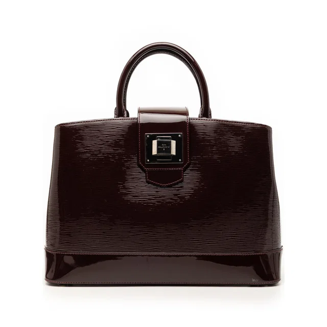 Purple Louis Vuitton Electric Epi Mirabeau GM Satchel in Purple Leather from Designer Revival