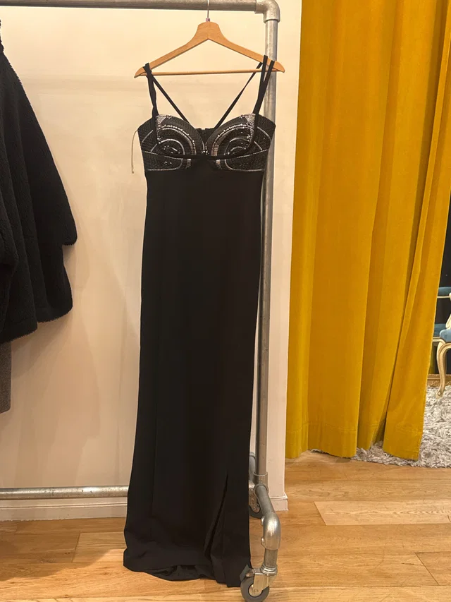 Versace Black Gown Size 40 in Black from Luxury Promise