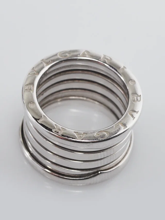 Bvlgari 18k White Gold B.Zero1 4-Band Ring Size 5/49 in White from Yoogis, photo 4 of 4