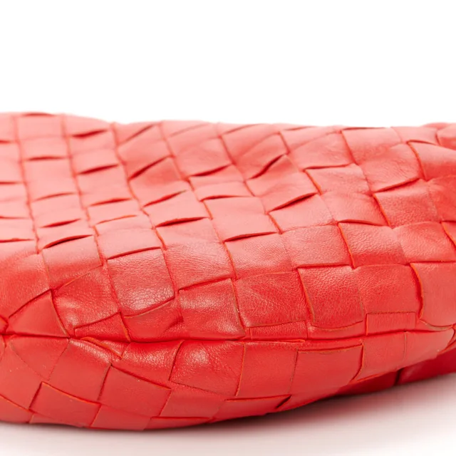 Bottega Veneta Nappa Intrecciato Mini Jodie Red in Red Nappa leather from FASHIONPHILE, photo 10 of 10