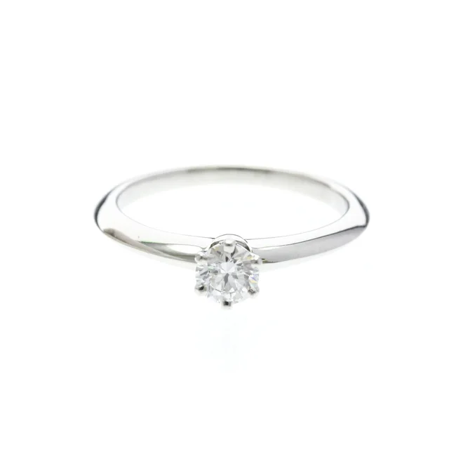 Tiffany & Co. Solitaire Diamond Ring Platinum Fashion Diamond Band Ring Carat/0.29 Silver in Silver Platinum from Elady