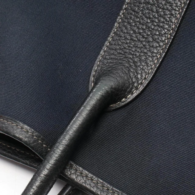 Hermès Garden Party PM Toile Officier Leather Tote Bag in Black Leather from LuxUness, photo 8 of 10