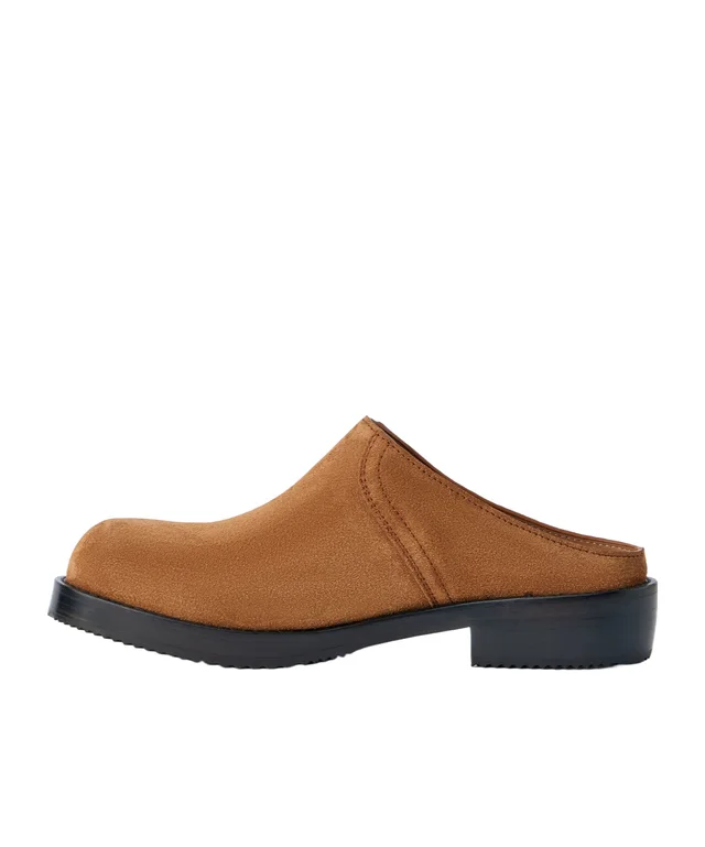 Dries Van Noten Suede Slip-On Mules, photo 3 of 5 from SENSER