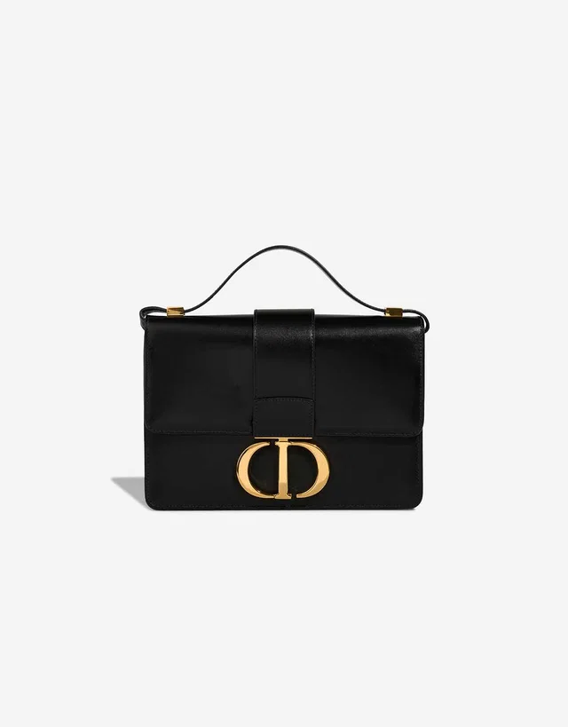 Dior 30 Montaigne Calf Black in Black Calfskin from SACLÀB