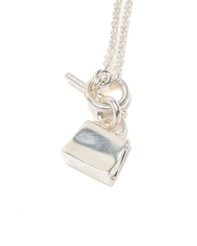 Hermès Amulets Birkin Silver Necklace in Silver from A Retro Tale, photo 4 of 4