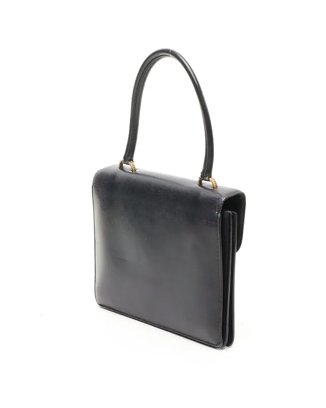 Hermès Box Sac Vasco Top Handle Bag in Box leather from A Retro Tale, photo 3 of 15