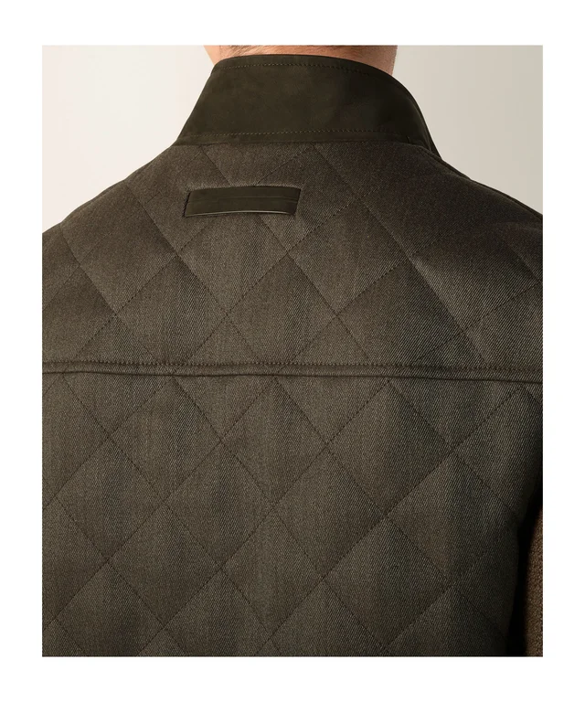 Zegna Dark Olive Green Trofeo 15milmil15 Wool Vest, photo 6 of 6 from SENSER