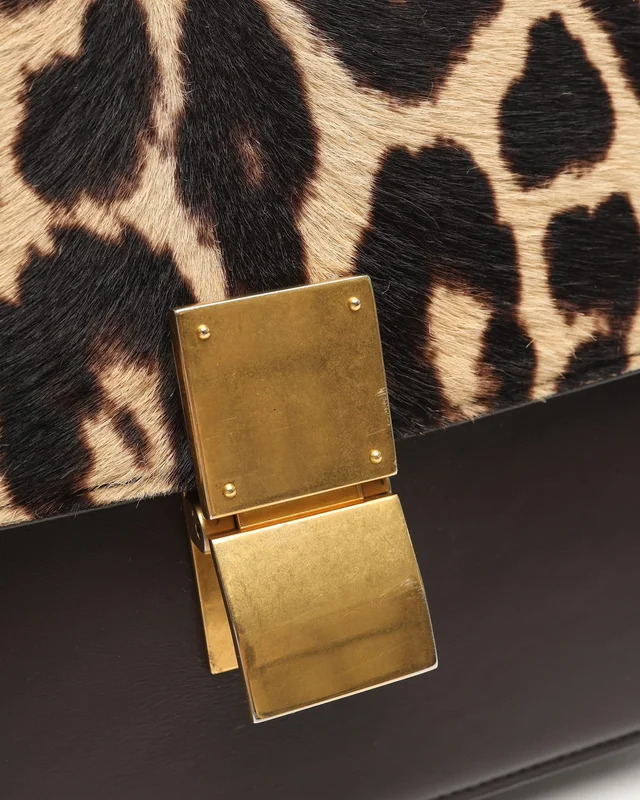 Celine Medium Leopard Pony Hair Box Bag from A Retro Tale, photo 7 of 11
