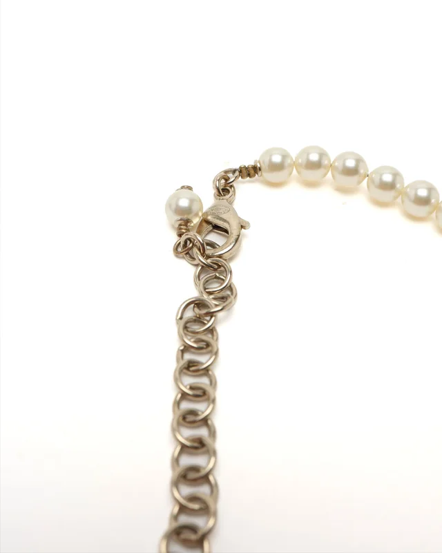 Chanel Coco Mark Rhinestone Pearl Choker from A Retro Tale, photo 3 of 3