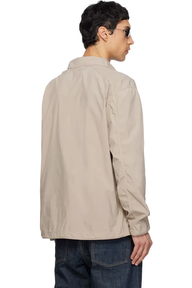 Stone Island Beige 4100041 Light Compact Touch Poly-TC Jacket, photo 3 of 5 from SSENSE