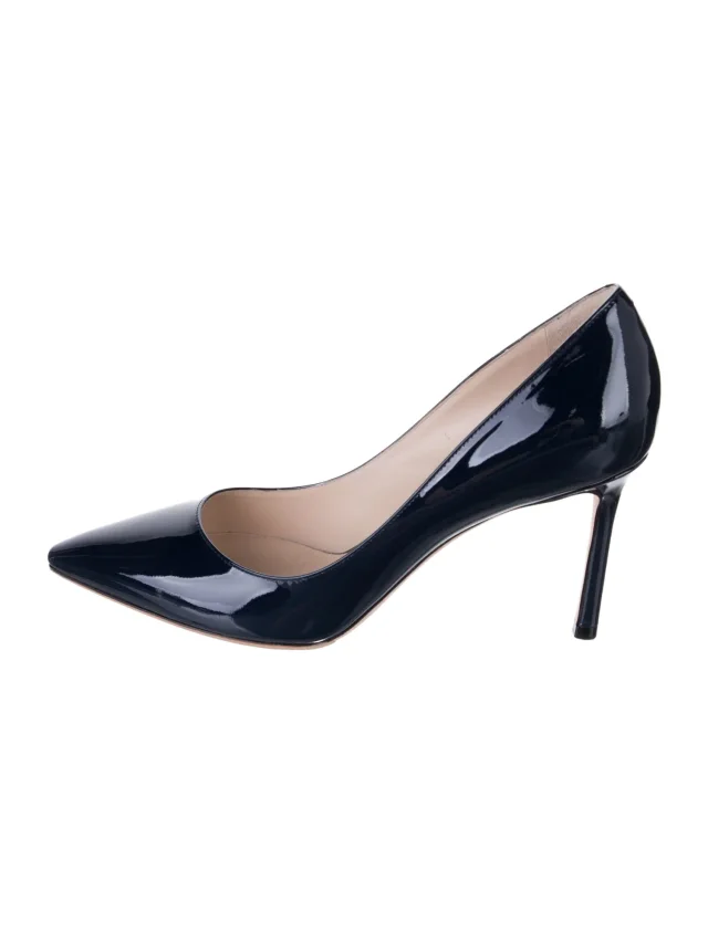 Jimmy Choo Patent Leather Pumps in blue Patent leather from The RealReal