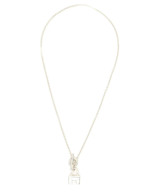 Hermès Amulets Constance Silver Necklace in Silver from A Retro Tale, photo 2 of 4