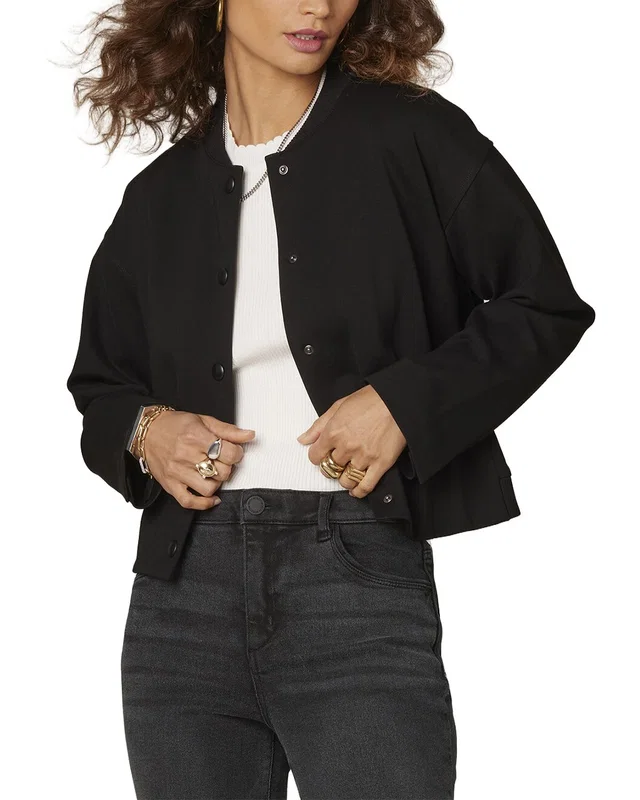 WIT & WISDOM Crop Bomber Jacket, image 1 of 1 from Rue La La