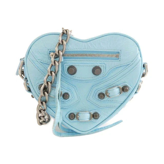 Balenciaga Le Cagole Heart Mini Lambskin Shoulder Bag in Lambskin from LuxUness