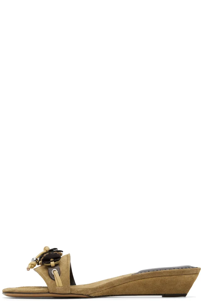 Isabel Marant Tan Iela Heeled Sandals, photo 3 of 5 from SSENSE