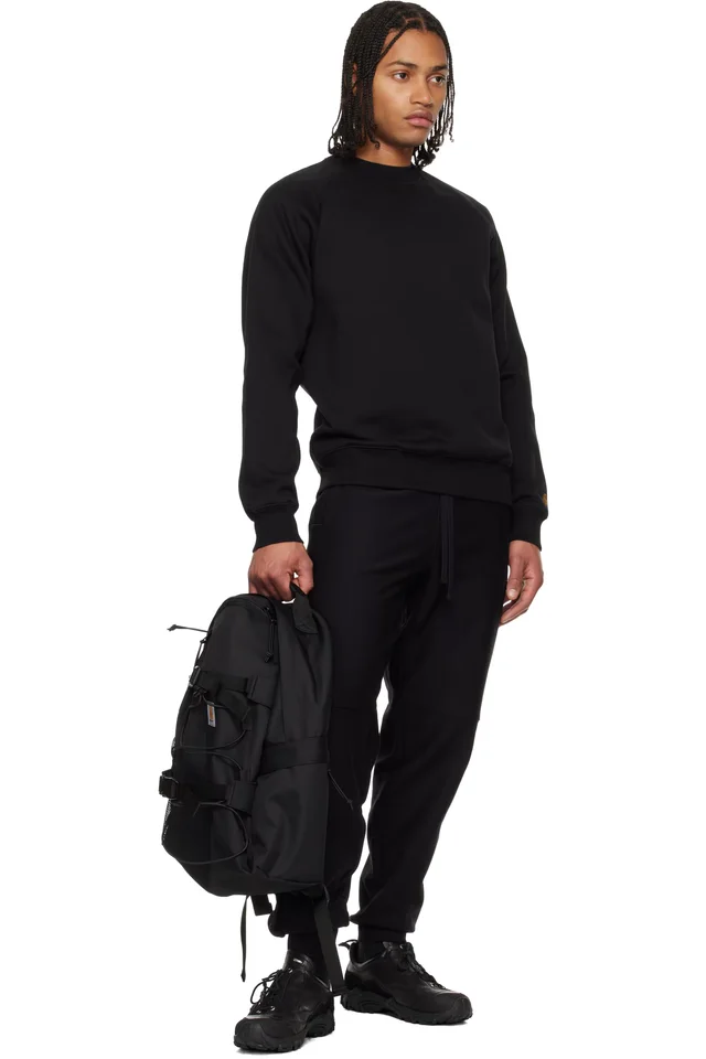 Carhartt Work In Progress Black Chase Sweatshirt, photo 4 of 4 from SSENSE
