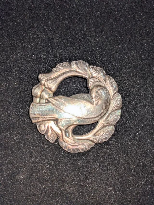 Georg Jensen Vintage Denmark Sterling Silver.925 Dove Wreath Brooch Pin 123 from Poshmark