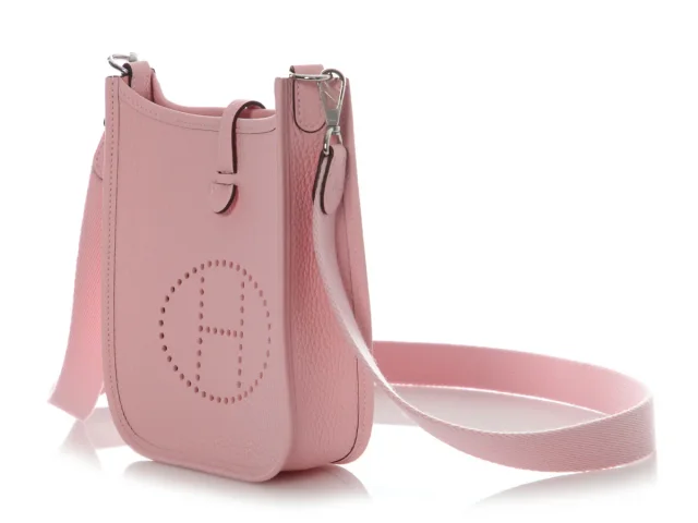 Hermès Rose Sakura Clémence Evelyne TPM in Pink Clemence leather from Ann's Fabulous Finds, photo 3 of 10