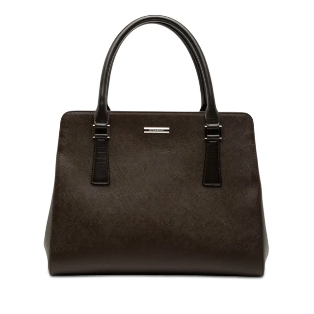 Brown Burberry Leather Handbag in Brown Leather from Designer Revival