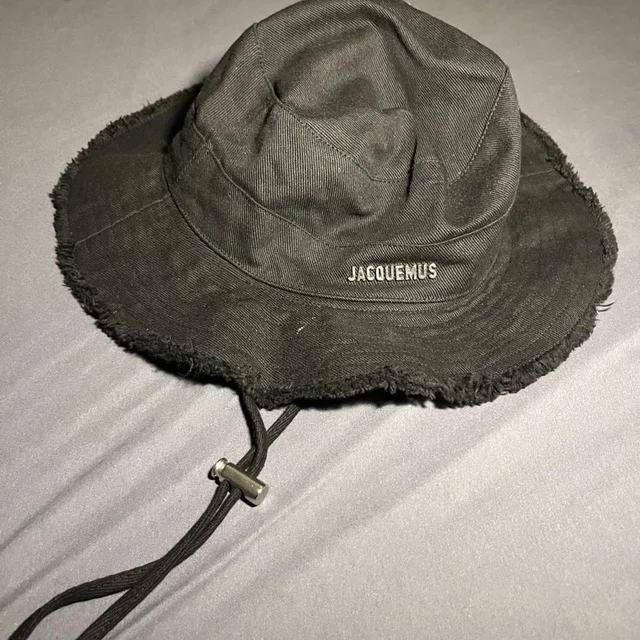 Jacquemus Women's Bucket hats - Black in black from Depop, photo 1 of 1