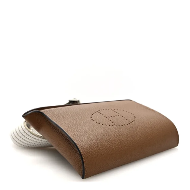 Hermès Togo Sangle Cordage Videpoches Alezan Beige Marfa Gris Pale in Beige Togo leather from FASHIONPHILE, photo 4 of 9
