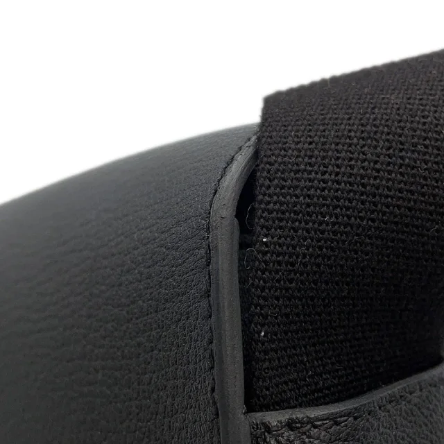 Hermès Geta Black Chevre Myzore Goatskin in Black Goatskin from GALLERY RARE, photo 7 of 17