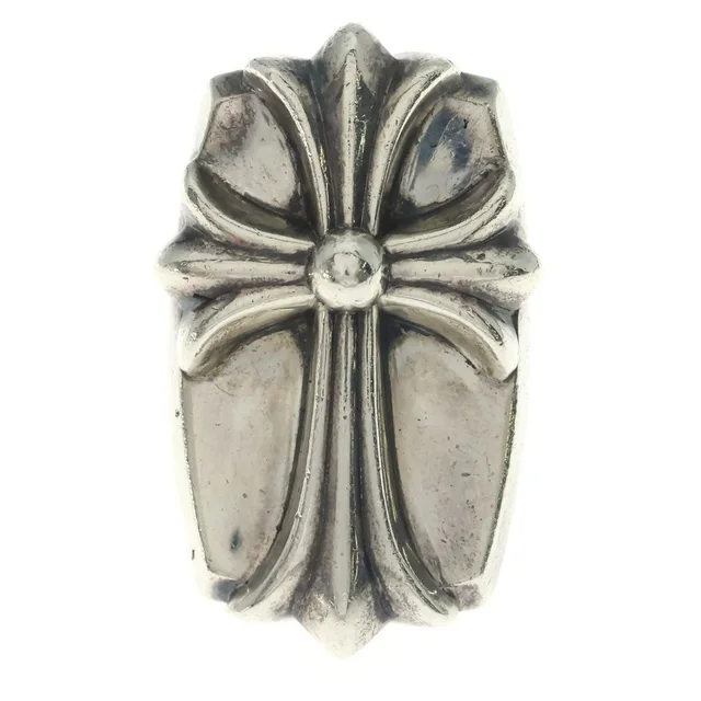 Chrome Hearts Long PJ CH Cross Ring Silver in Silver from The Reluxe